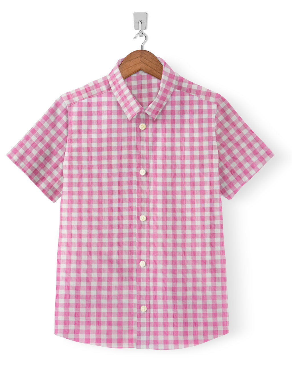 Casual Shirt-Candy Pink Check
