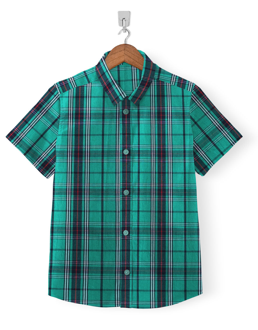 Casual Shirt-Mint Checkmate