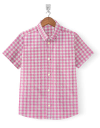 Casual Shirt-Candy Pink Check
